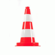 PACK 50 cônes 50 cm non rétro film blanc_1