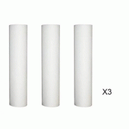 Lot de 3 cartouches anti-sédiments 50 microns en polypropylène pour porte-filtre 9-3/4 - 10 pouces_1