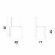 Lot de 4 chaises empilables Corsocomo en polypropylène taupe - Collection d'automne - Design moderne_1