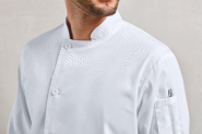 Veste chef cuisinier manches longues Essential - PR901 - Polyester/coton, col mandarin, lavage industriel 85°C_1