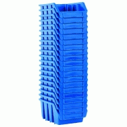 Vidaxl bacs de rangement empilables 20 pcs bleu plastique 146284_1