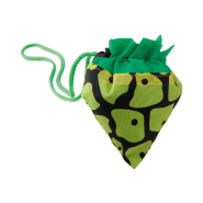 Sac shopping pliable - forme fruit - polyester 190T - couleur verte - 22g_1