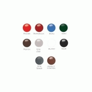 Butée de parking en acier - 1800 mm - Ø76 mm galvanisé ou peint - Pose sur platines_1