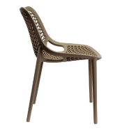 Chaise empilable d'extérieur en polypropylène Air coloris taupe par 4_1