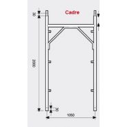 Échafaudage-cadre à basculeurs DR6 - Condor - lisses et diagonales - acier S235JR_1
