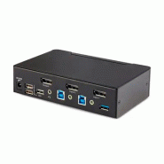 Switch KVM DisplayPort 2 Ports - 8K 60H/4K 144Hz, àÉcran Unique, DisplayPort 1.4, 2 Ports USB 3.0, 4x_1