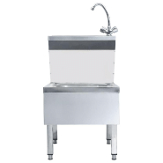 Vidaxl lavabo commercial de lavage des mains avec robinet inox 51116_1