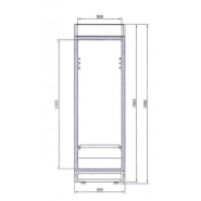 Vitrine verticale positive avec porte, pour chr, traiteurs, boulangeries, pâtisseries et chocolateries - gaia 42 iarp_1