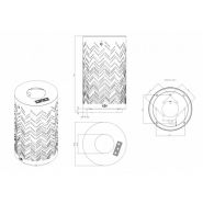 Corbeille CHARM - Poubelle publique The Italian Lab - Ø 455 mm, H800 mm - 80L, 25,1 kg_1