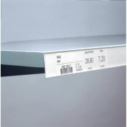 Porte étiquette adhésif blanc 1000x40mm - multi supports, fixation durable_1