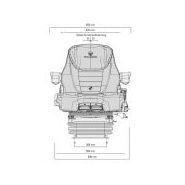 Siège de tracteur - Grammer AG - Maximo Evolution Dynamic - Course de la suspension : 120 mm - 53092_1