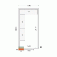 Kit de rayonnage pour Chambres Froides Tefcold CRPF1530_1