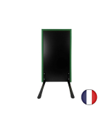 Panneau trottoir cadre bois sur piétement noir effet ressorts - 105 x 56 cm - Référence : PFN132VF_1
