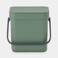 Seau de compostage compacte et écologique 3 Litres - Brabantia Sort & Go - Fir Green_1