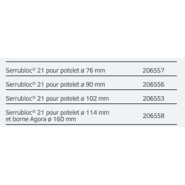 Système d'amovibilité pour potelets SERRUBLOC - Ø76, 90, 102 et 114 mm - auto-drainant et finition galvanisée_1