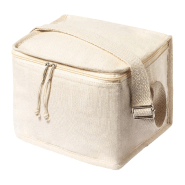 Sac isotherme en coton zippé - doublure aluminium - boîte lunch 1000 ml avec couvercle bambou et couverts inclus_1