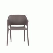 Giethoorn - Chaise empilable en polypropylène gris moyen_1