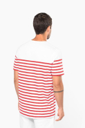 T-shirt marin col rond bio homme - Kariban - Réf : K3033 - 100% coton biologique, rayures tricotées, personnalisable_1