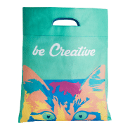 Sac shopping publicitaire en non-tissé - poignées découpées - impression sublimation - 80 g/m2_1
