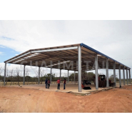 Bâtiment préfabriqué avec auvent ou appentis métalliques - Structure modulaire ECORAPID CUALIMETAL_1