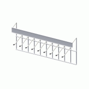 Présentoir à crochets pour outillages et accessoires - 9 emplacements - Métal_1