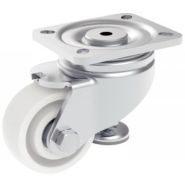 Roulette d'immobilisation pivotante, à platine_1