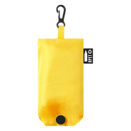 Sac shopping pliable en PET recyclé - Labélisé RPET - Couleur jaune - 26g_1
