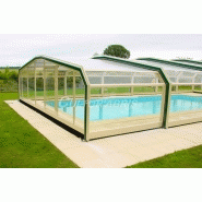 Abri piscine mi-haut BORA - télescopique motorisé - robuste et esthétique - Cultur'Abris_2