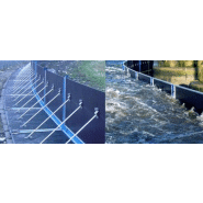 Dispositif anti-inondation démontable mobile et auto-stable - FLO-WALL - 7 hauteurs possibles jusqu'à 2,7m - Certifié FM Global_1