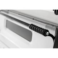 Four à pizza électrique BASIC 66 - 12 pizzas Ø32 cm - support non inclus - Prismafood - 2 chambres, plan de cuisson réfractaire, jusqu'à 455°C_1