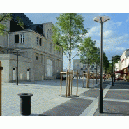 Mât d'éclairage public cylindrique bi-section ambiance / en aluminium_2