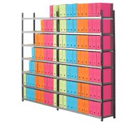Rayonnage pour archives papier - Support jusqu'à 150 kg par tablette - Différentes dimensions disponibles_1