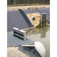 Système de vanne guillotine murale en inox et PEHD