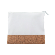Trousse de toilette zippée sur mesure en polyester et liège naturel - Impression sublimation - Minimum 50 pièces_1