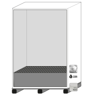 Armoire de sécurité pour produits dangereux XL-CLASSIC-90 modèle XL90.222.155.WDAS - Réf 30382-001-30384_1