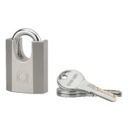 Cadenas à clé Octo-P 40mm - anse protégée en acier, 3 clés réversibles - Thirard_1