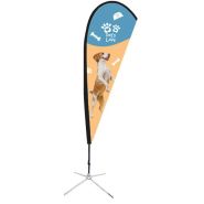 Drapeaux et oriflammes personnalisés - kit complet avec voile sublimée et mât pour vents modérés_1