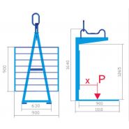 Lève-palette DCM - Dacame France SAS - Capacité 1125 à 1500 kg - Dents d'acier haute résistance St 52_1