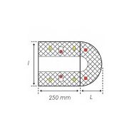 Spend 50 - ralentisseur de vitesse modulable - CPN Industries-Viso - 250 x 300 x 50 mm avec réflecteurs et passe-câble_1