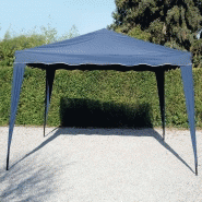 Tente pliante 3x3m - 160 g/m² bleu - Structure en acier - Réglable sur 5 hauteurs_1