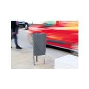 Poubelle publique Up60 - corbeille p77 - Novatilu - 77 litres - acier zingué - noir_1