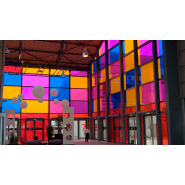 Film adhésif transparent de couleur - Signalétique personnalisée pour vitrines, portes et véhicules_1