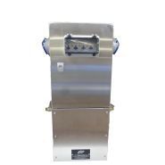 Auriga - borne marina en inox - distribution eau et électricité - H.70 cm x L.30 cm x P.21 cm_1