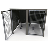 Box sécurisé 2 places en tôle galvanisée - rangement individuel pour 2 vélos - structure peinte ou galvanisée_1