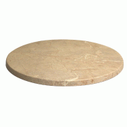 Plateau de table Werzalit Ø60 - MARMOR BEIGE_1