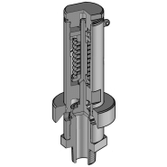 Soupape de sécurité inox - gamme 8C - H+Valves - différents diamètres et plage de tarage étendue_1