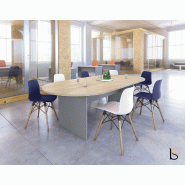 Table de réunion ovale Kate - Mobel Linea - 250, Chêne moyen_1