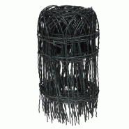 Vidaxl bordure de pelouse fer enduit de poudre 25x0,4 m 141072_1