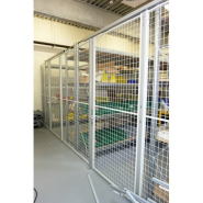 Cloison grillagée OmniMetal - délimitation et sécurisation des zones de stockage avec options de portes ou sas_1