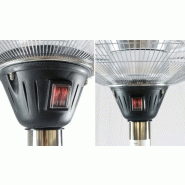 Parasol chauffant électrique - Göteborg 103337 - réglable, en acier inoxydable, pour extérieur_1